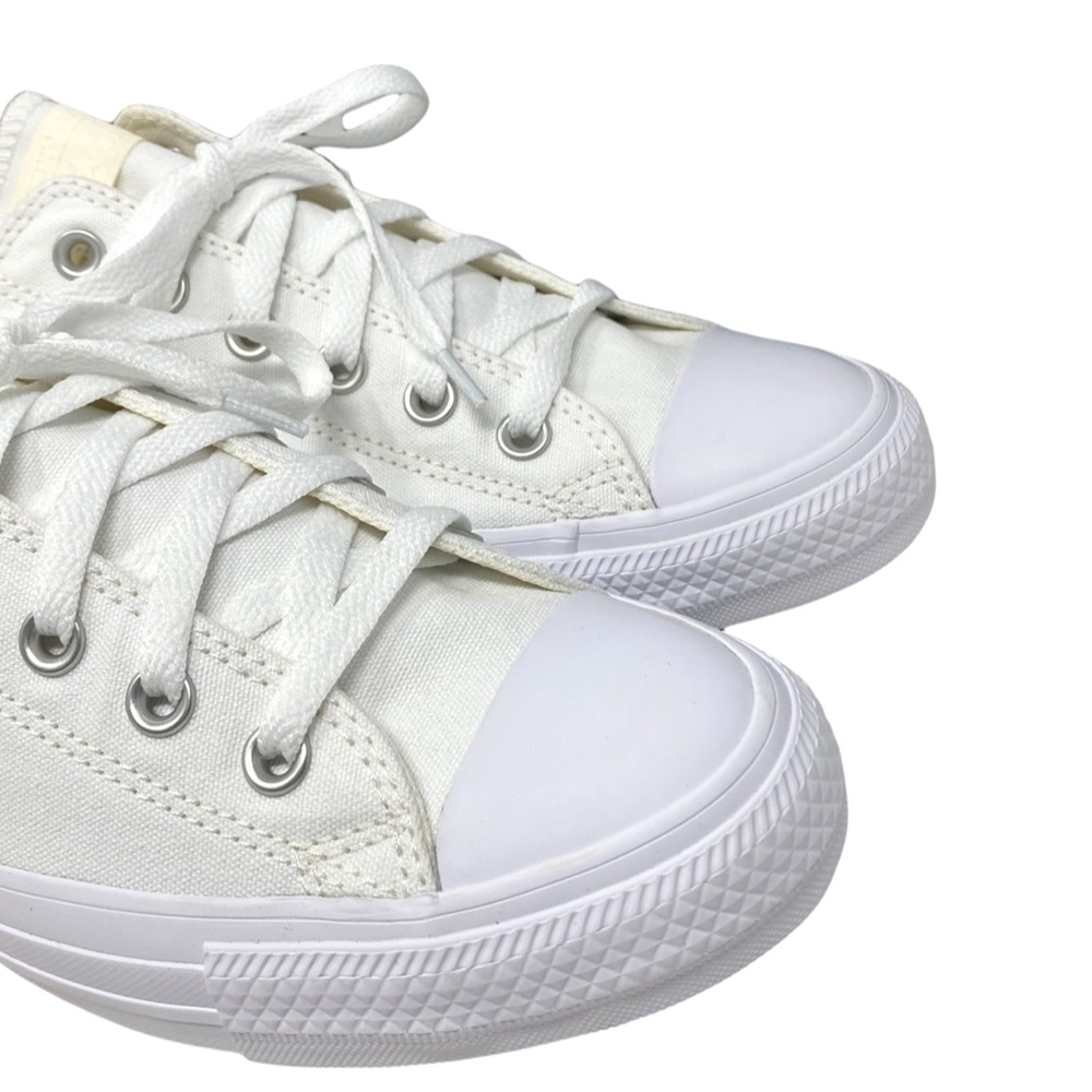 Converse Chuck Taylor Low Top Shoes Skate Canvas White Women's Casual A02175C-WW - Picture 7 of 9